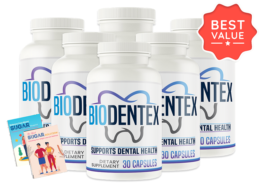 Biodentex 6 bottle best value package with free shipping and bonuses